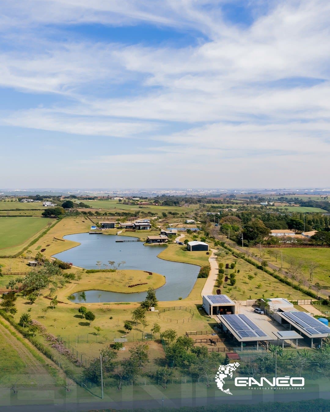 Lago construído pelo Grupo Ganéo
